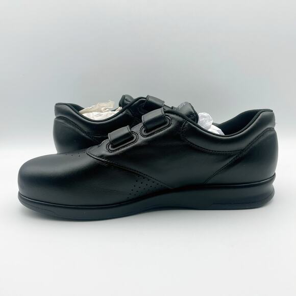 SAS Womens Me Too Adjustable Comfort Shoe US 11.5 WWW EU 42 Black Leather NIB - Picture 7 of 12